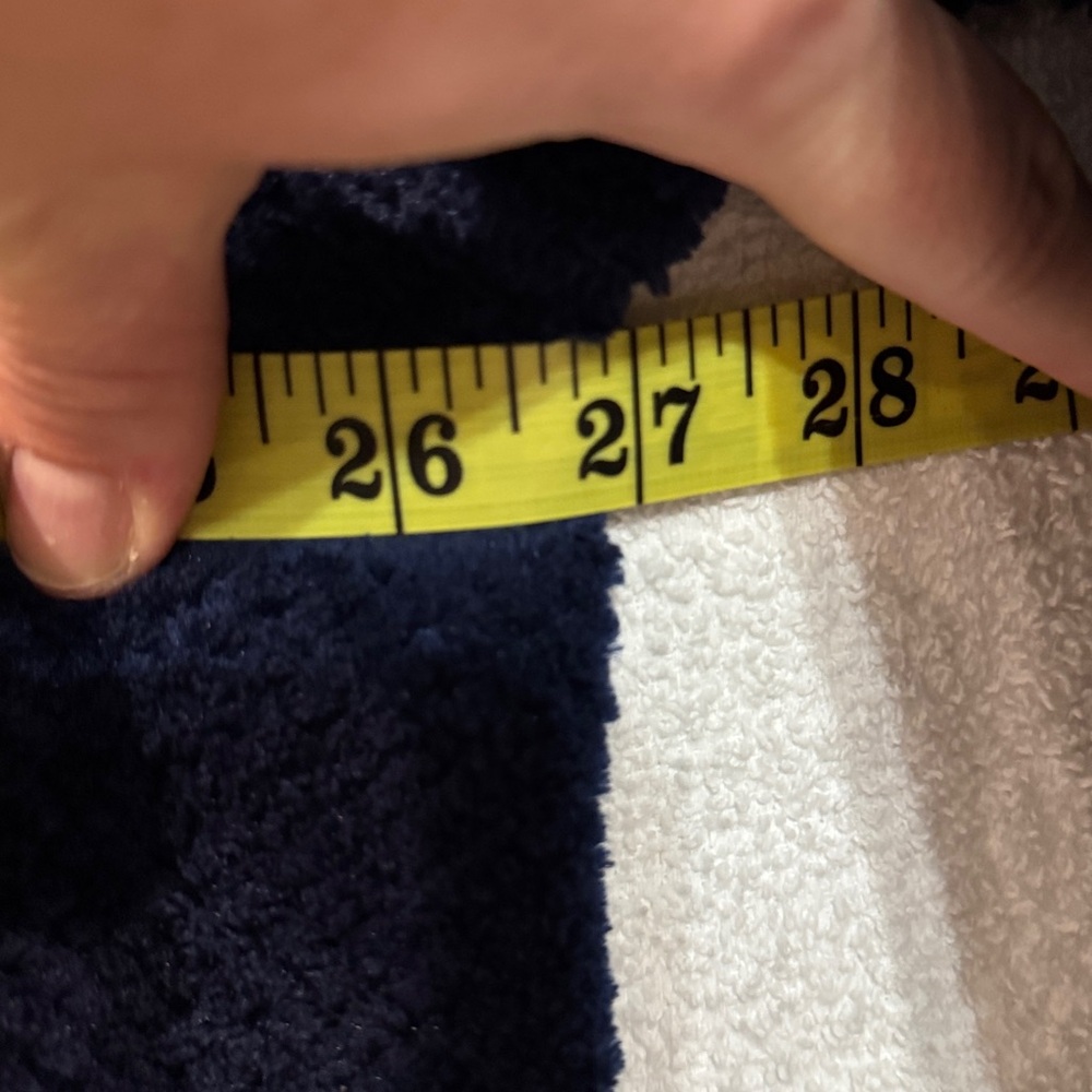 St. John's Bay Dark Blue Fleece Pullover - Picture 5 of 5
